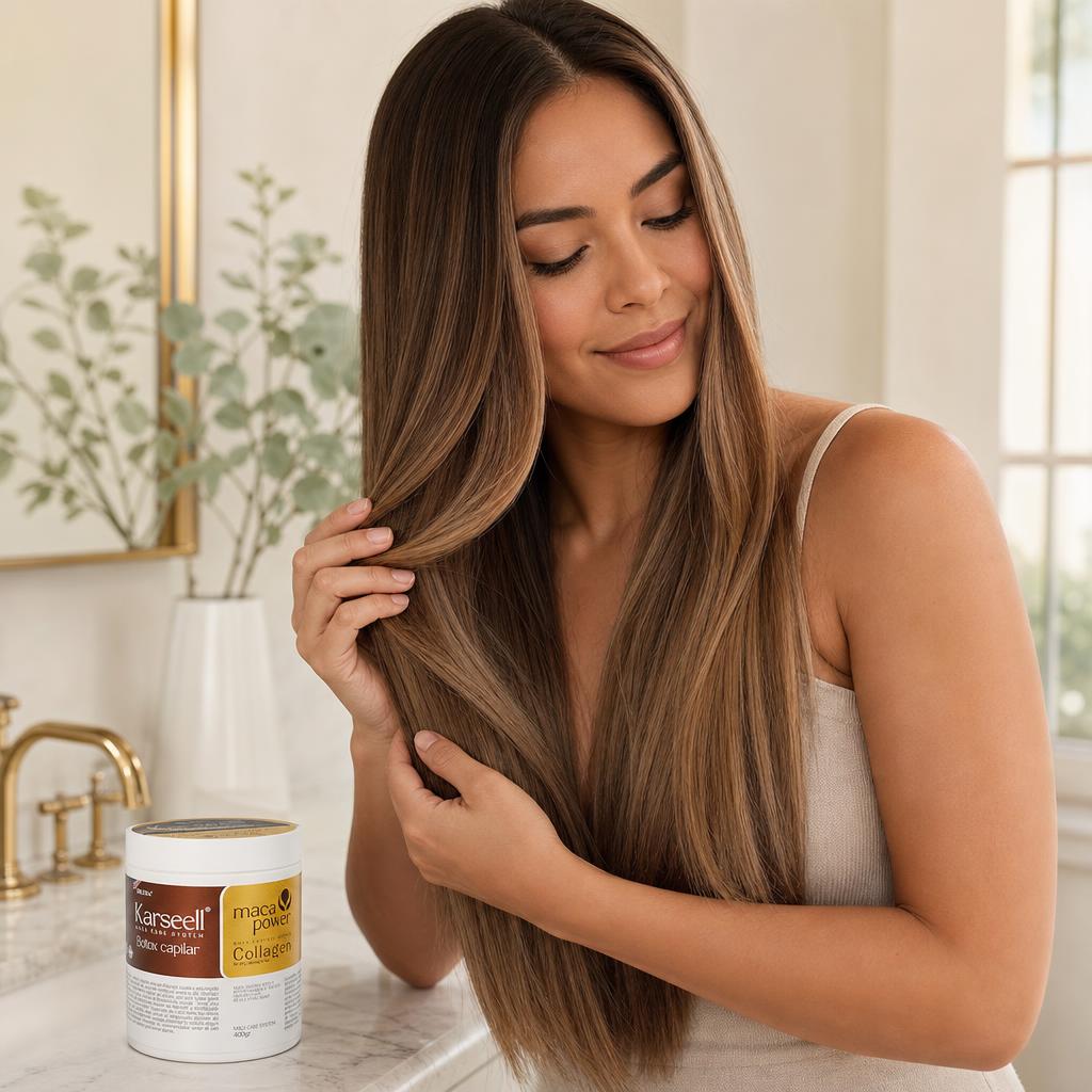 Cabello liso, suave y brillante desde la primera aplicación