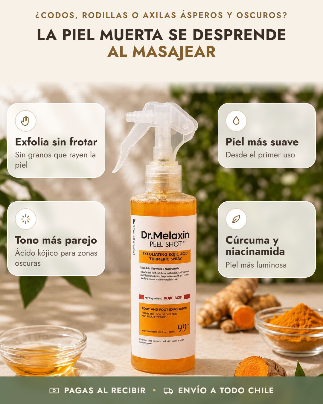 Beneficios de Dr. Melaxin Peel Shot: exfolia sin frotar, tono más parejo, piel más suave