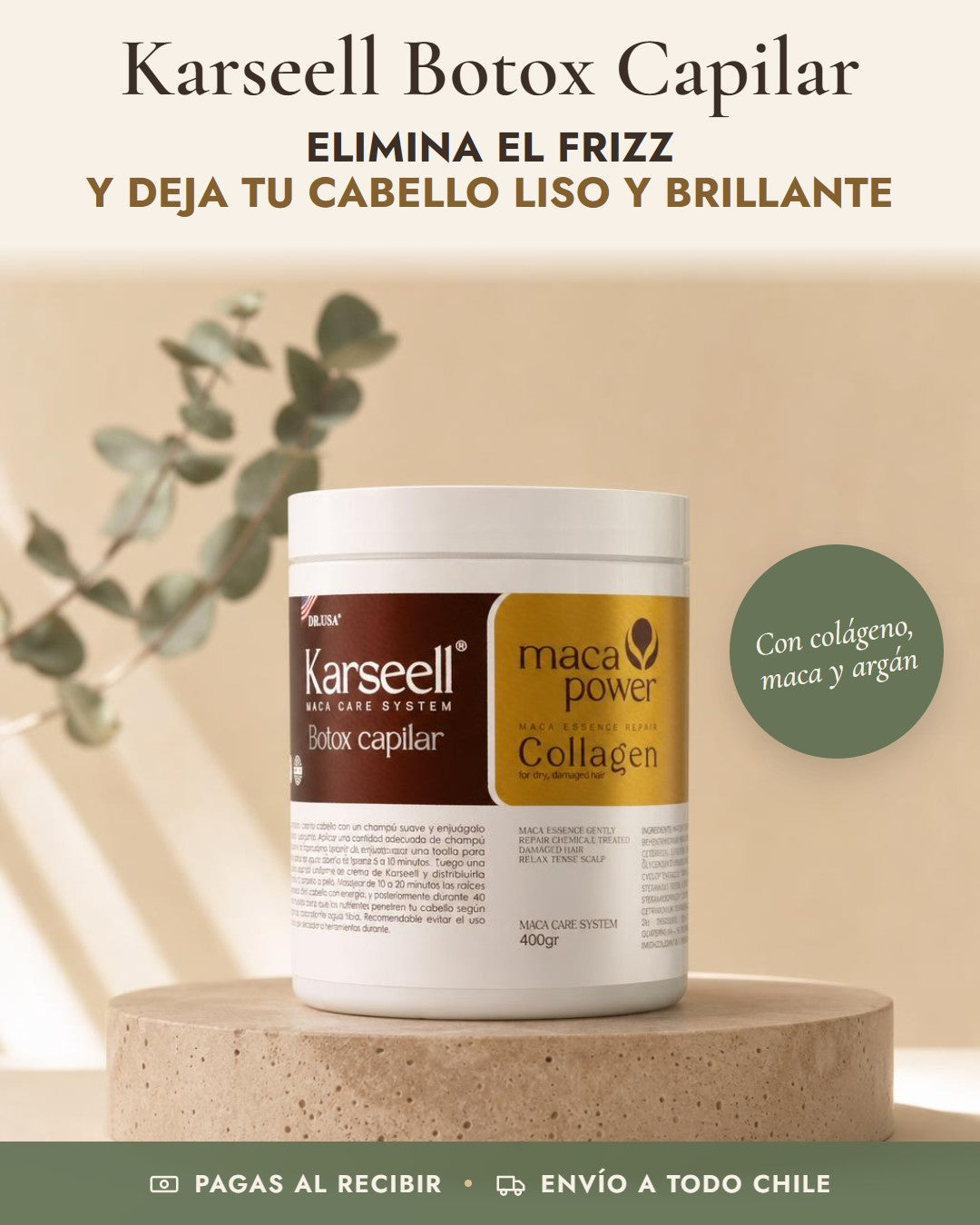 Karseell Botox Capilar: elimina el frizz y deja tu cabello liso y brillante