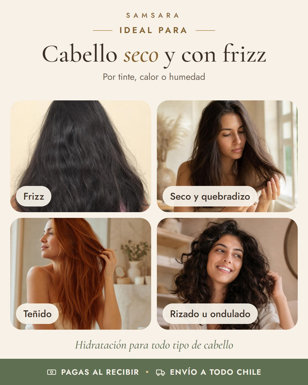 Mascarilla Colágeno Flower Secret: frizz, seco y quebradizo, teñido, rizado u ondulado