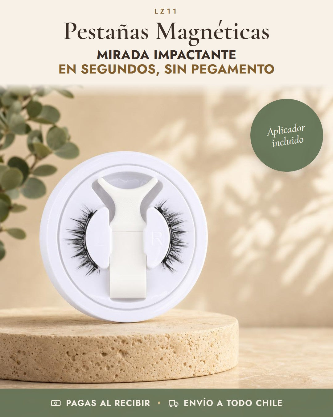 Pestañas Magnéticas LZ11: mirada impactante en segundos, sin pegamento