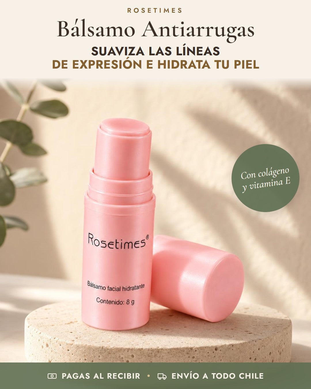 Bálsamo Antiarrugas Rosetimes: suaviza las líneas de expresión e hidrata tu piel